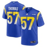 Men's Los Angeles Rams Zachary Thomas Royal Team Game Jersey