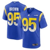Men's Los Angeles Rams Bobby Brown III Royal Team Game Jersey
