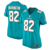 Women's Miami Dolphins Tahj Washington Aqua Game Jersey