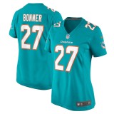 Women's Miami Dolphins Ethan Bonner Aqua Game Jersey