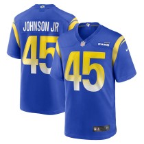 Men's Los Angeles Rams Neal Johnson Jr Royal Game Jersey