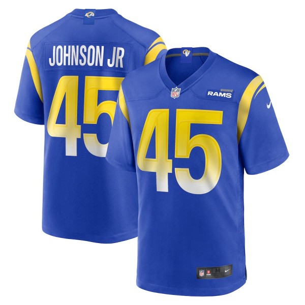 Men's Los Angeles Rams Neal Johnson Jr Royal Game Jersey