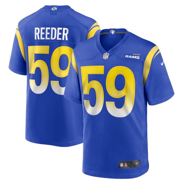 Men's Los Angeles Rams Troy Reeder Royal Team Game Jersey