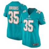 Women's Miami Dolphins Christopher Brooks Aqua Team Game Jersey
