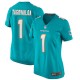 Women's Miami Dolphins Tua Tagovailoa Aqua Game Jersey
