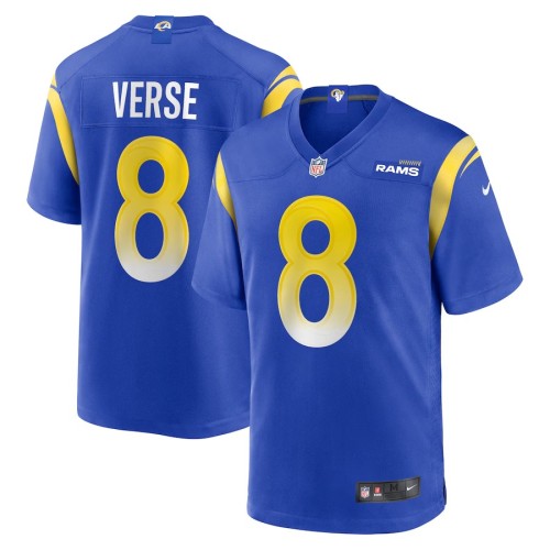 Men's Los Angeles Rams Jared Verse Royal Player Game Jersey