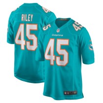 Men's Miami Dolphins Duke Riley Aqua Game Jersey