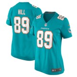 Women's Miami Dolphins Julian Hill Aqua Game Jersey