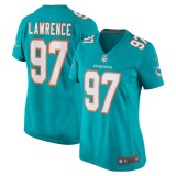 Women's Miami Dolphins Rashard Lawrence Aqua Team Game Jersey