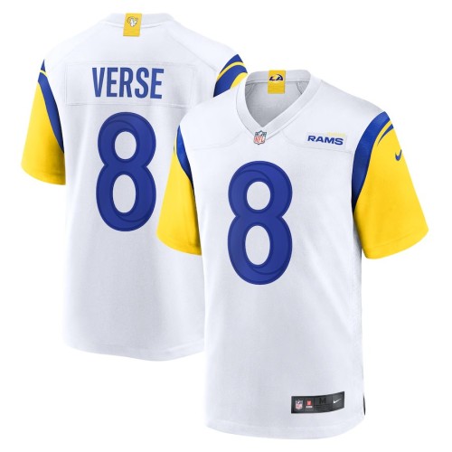 Men's Los Angeles Rams Jared Verse White Game Jersey