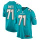 Men's Miami Dolphins Kion Smith Aqua Game Jersey