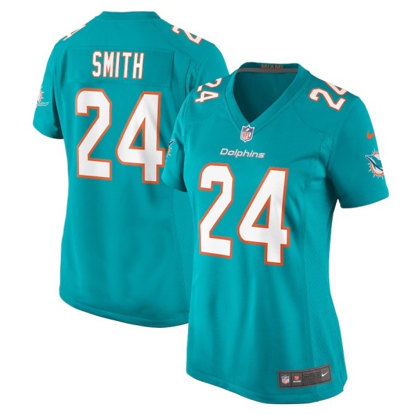 Women's Miami Dolphins Cam Smith Aqua Game Jersey