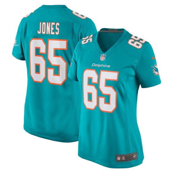 Women's Miami Dolphins Robert Jones Aqua Game Jersey