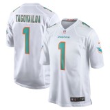 Men's Miami Dolphins Tua Tagovailoa White Game Jersey