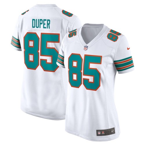 Women's Miami Dolphins Mark Duper White Retired Player Jersey