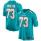 Men's Miami Dolphins Austin Jackson Aqua Player Game Jersey