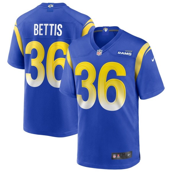 Men's Los Angeles Rams Jerome Bettis Royal Game Retired Player Jersey