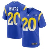 Men's Los Angeles Rams Ronnie Rivers Royal Team Game Jersey