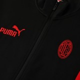 AC Milan 25/26 Full-Zip Team Track Jacket 01 - Black