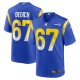 Men's Los Angeles Rams Justin Dedich Royal Game Jersey