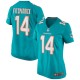 Women's Miami Dolphins Ryan Fitzpatrick Aqua Game Jersey