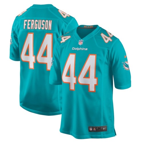 Men's Miami Dolphins Blake Ferguson Aqua Game Player Jersey