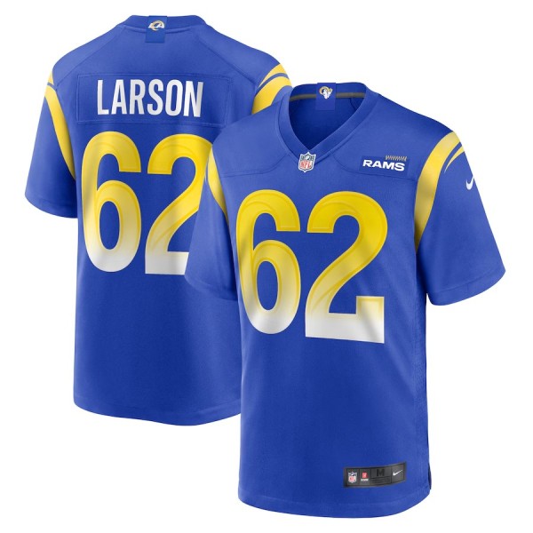 Men's Los Angeles Rams Blake Larson Royal Game Jersey