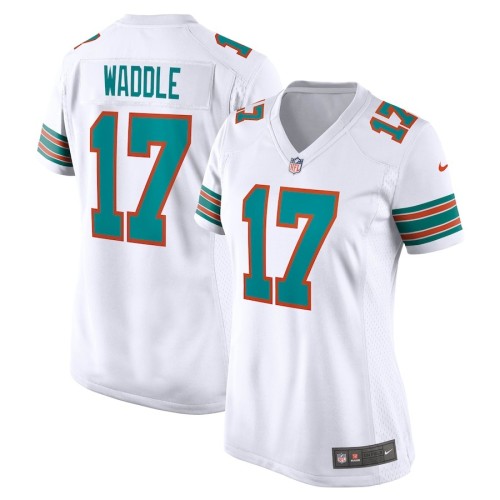 Women's Miami Dolphins Jaylen Waddle White Game Jersey