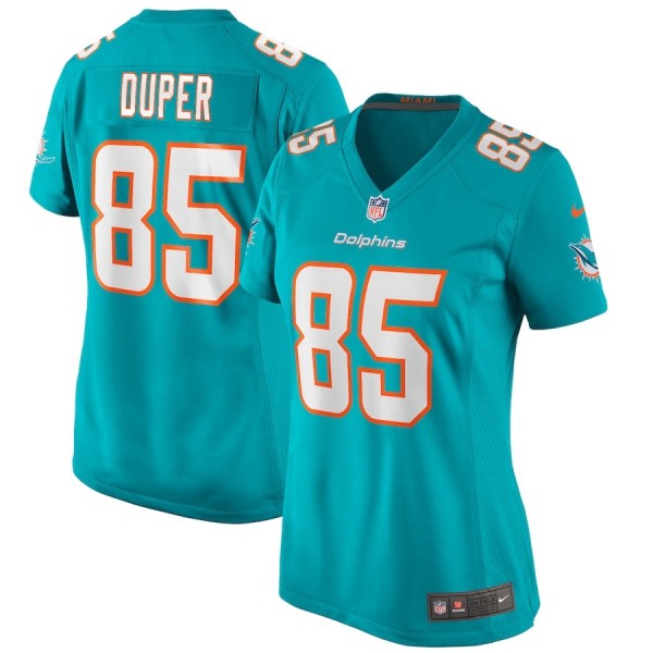 Women's Miami Dolphins Mark Duper Aqua Game Retired Player Jersey