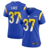 Women's Los Angeles Rams Quentin Lake Royal Game Player Jersey