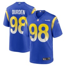 Men's Los Angeles Rams Cory Durden Royal Game Jersey