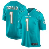 Men's Miami Dolphins Tua Tagovailoa Aqua Game Jersey