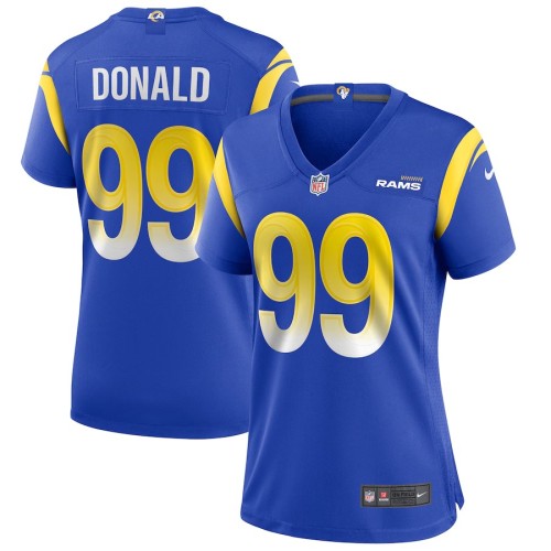 Women's Los Angeles Rams Aaron Donald Royal Player Jersey