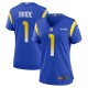 Women's Los Angeles Rams Number 1 Bride Royal Game Jersey