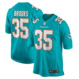 Men's Miami Dolphins Christopher Brooks Aqua Team Game Jersey
