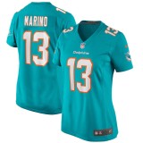Women's Miami Dolphins Dan Marino Aqua Game Retired Player Jersey