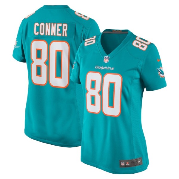 Women's Miami Dolphins Tanner Conner Aqua Home Game Player Jersey