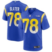 Men's Los Angeles Rams Jackie Slater Royal Game Retired Player Jersey