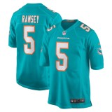 Men's Miami Dolphins Jalen Ramsey Aqua Team Color Game Jersey