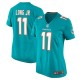 Women's Miami Dolphins David Long Jr. Aqua Game Jersey