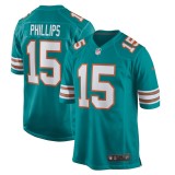 Men's Miami Dolphins Jaelan Phillips Aqua Alternate Game Jersey
