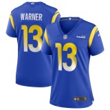 Women's Los Angeles Rams Kurt Warner Royal Game Retired Player Jersey