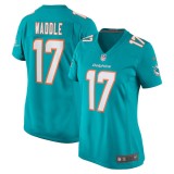 Women's Miami Dolphins Jaylen Waddle Aqua Game Player Jersey