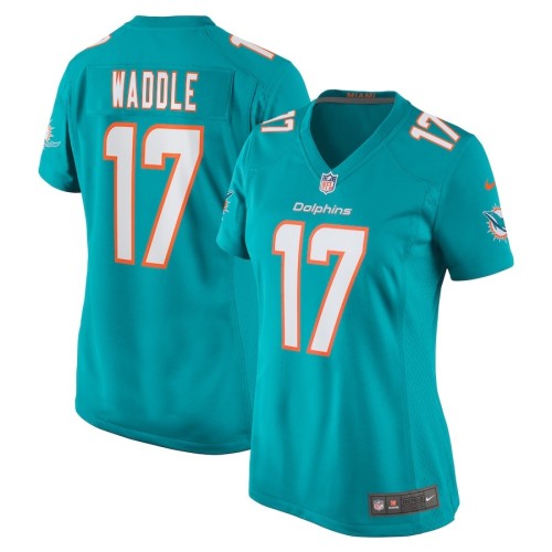 Women's Miami Dolphins Jaylen Waddle Aqua Game Player Jersey