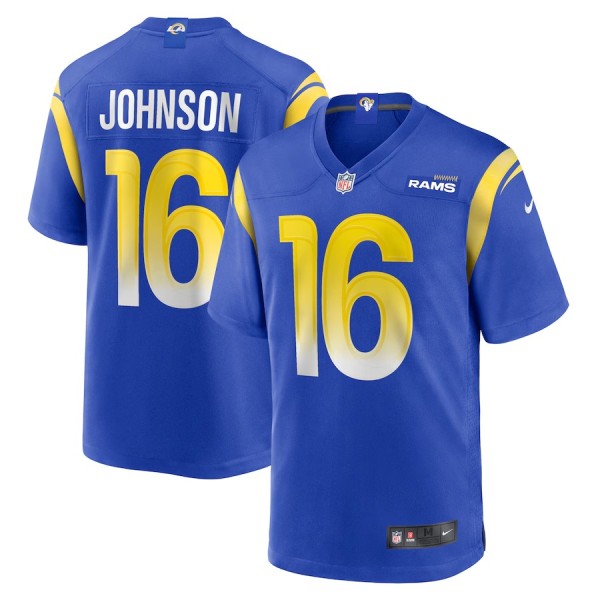 Men's Los Angeles Rams Tyler Johnson Royal Team Game Jersey