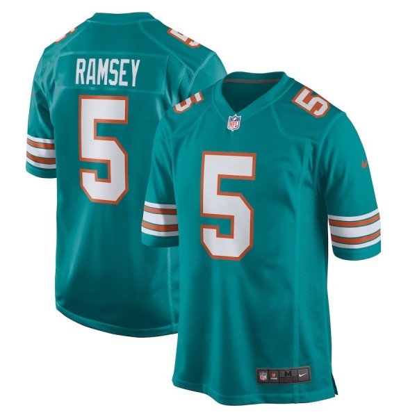 Men's Miami Dolphins Jalen Ramsey Aqua Alternate Game Jersey