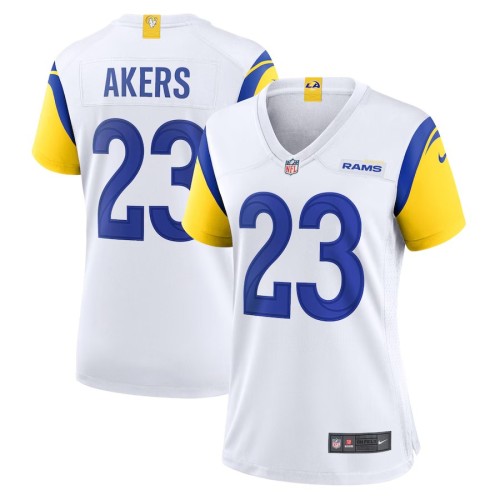 Women's Los Angeles Rams Cam Akers White Game Jersey