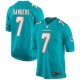 Men's Miami Dolphins Jason Sanders Aqua Game Jersey