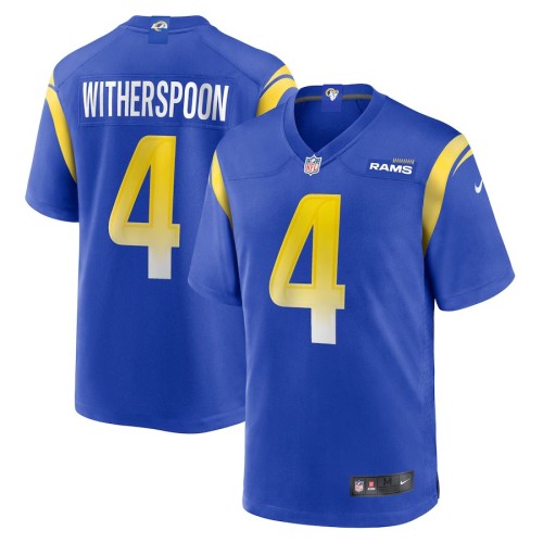 Men's Los Angeles Rams Ahkello Witherspoon Royal Team Game Jersey