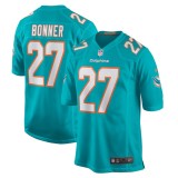 Men's Miami Dolphins Ethan Bonner Aqua Game Jersey